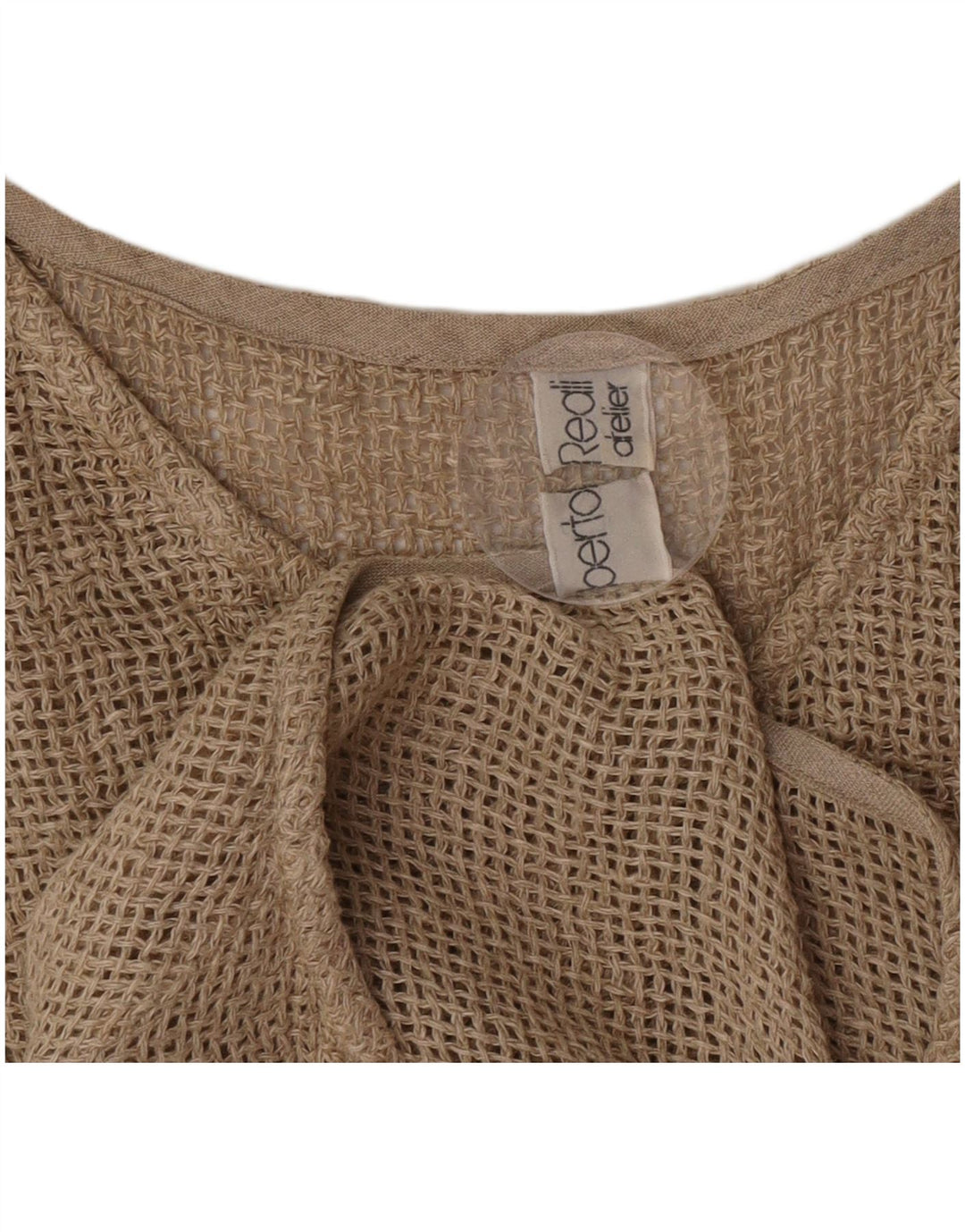 Vintage Dame Se Gennem 1 Knap 2 Del Sæt UK 12 Medium Beige