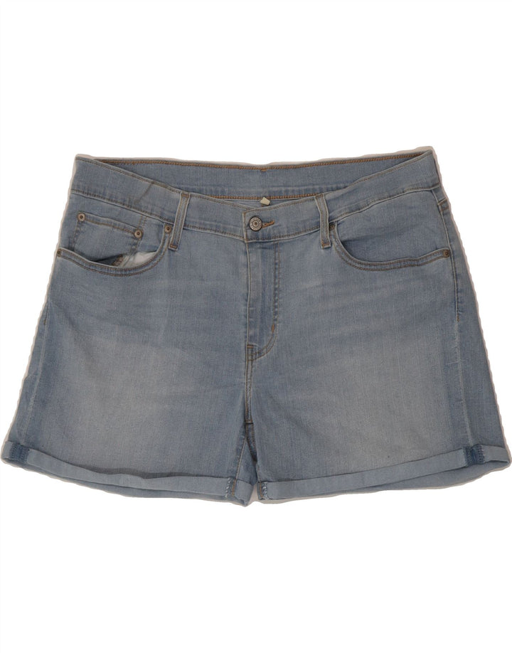 LEVI'S Womens Denim Shorts W33 Large Blue Cotton Vintage Levi's and Second-Hand Levi's from Messina Hembry 