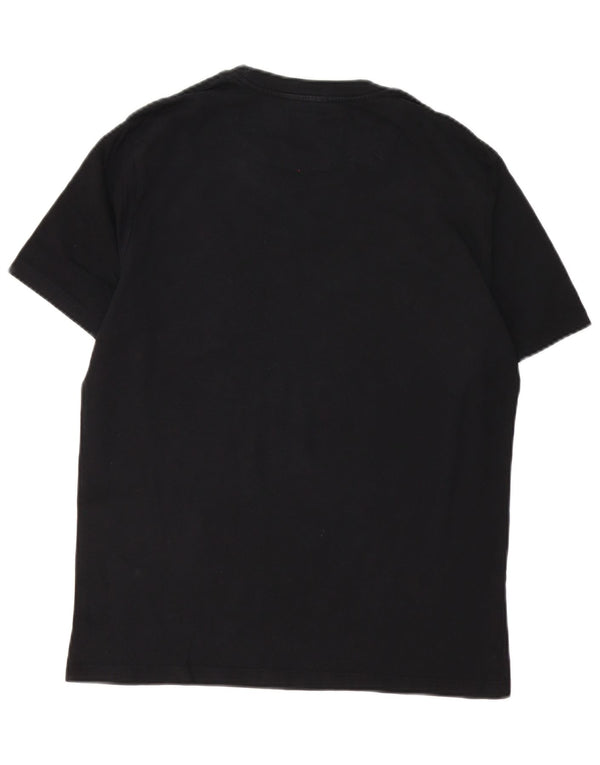 Gas Mens Graphic T-Shirt Top Large Black Cotton