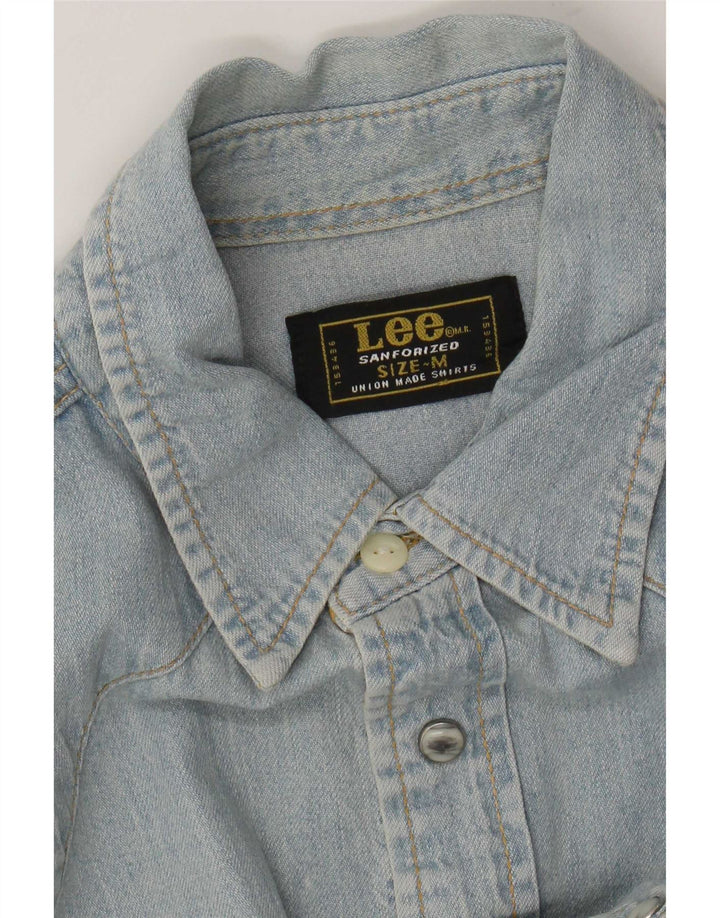 Lee Mens Denim Shirt Medium Blue