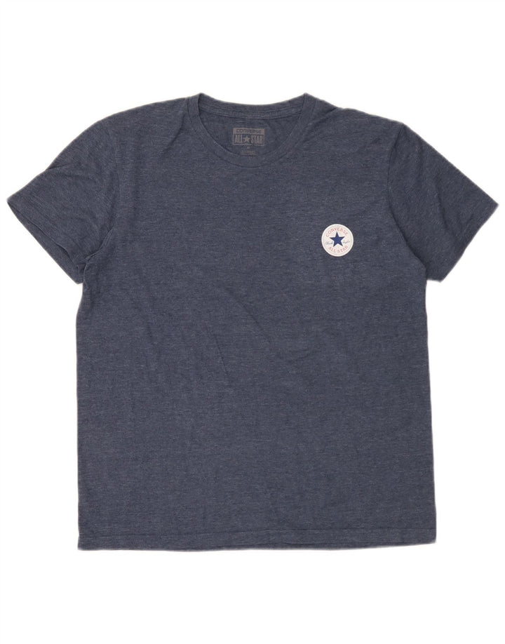 Converse Mens Chuck Taylor T-Shirt Top Medium Blue Cotton