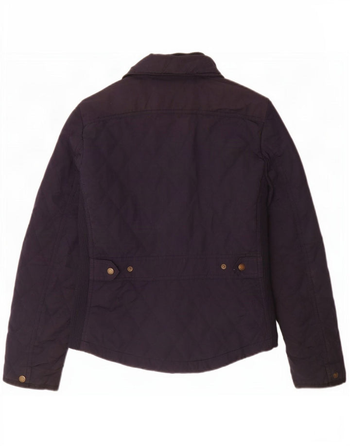 Massimo Dutti Veste matelassée pour femme UK 12 Bleu marine moyen Polyester