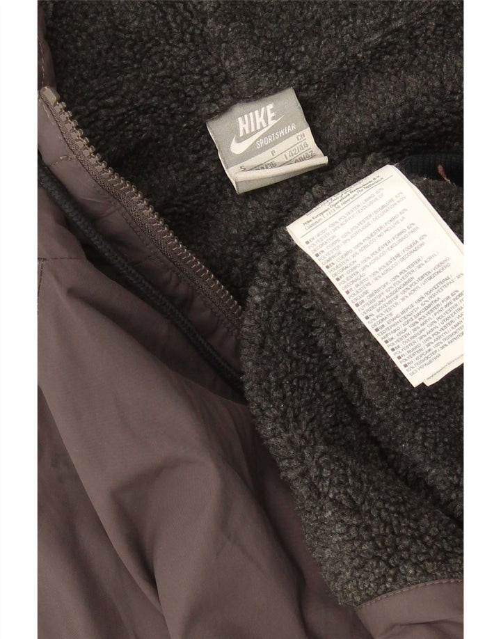 Ανδρικό μπουφάν Nike με κουκούλα UK 34/36 Small Grey Houndstooth Polyester
