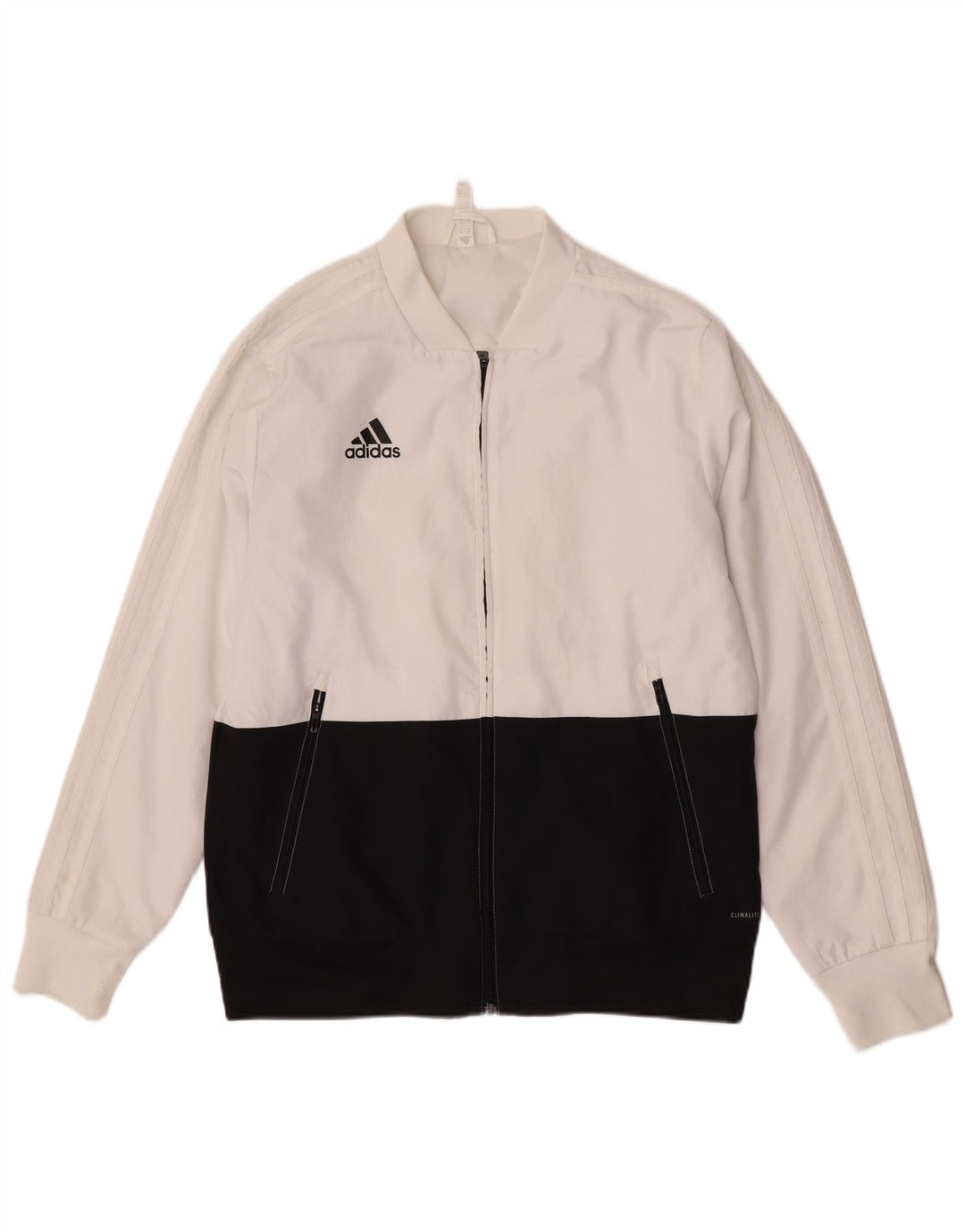 Ανδρική αθλητική φόρμα Adidas Top Jacket μεσαίου λευκού χρώματος πολυεστέρας