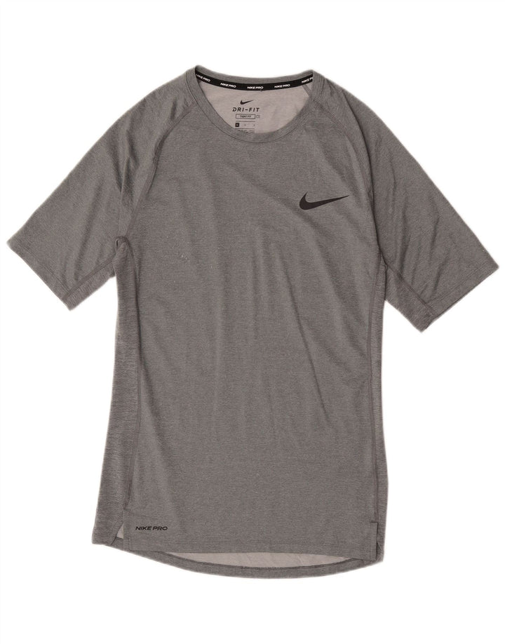 Nike Mens Dri Fit T-Shirt Top Large Grey