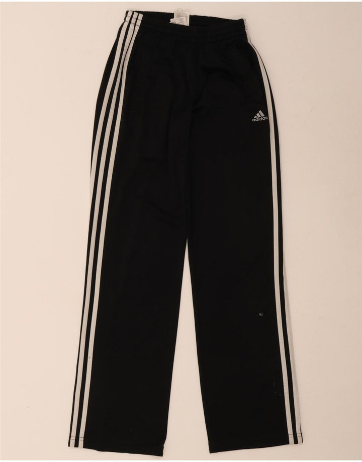 Adidas Boys Clima 365 Tracksuit Trousers 15-16 Years Black Polyester