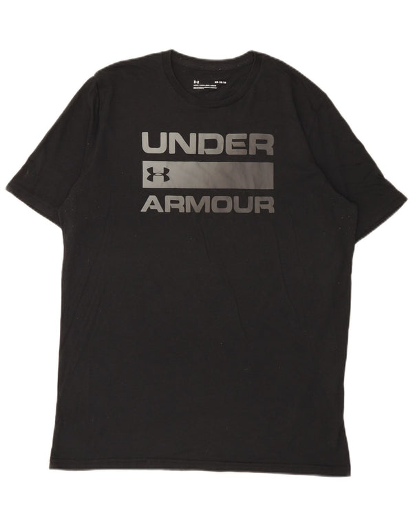 Under Armour Herre grafisk T-shirt Top Medium Sort Bomuld