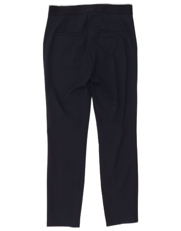 Zara Mujer Pantalón Casual Slim Medium W30 L27 Algodón Negro