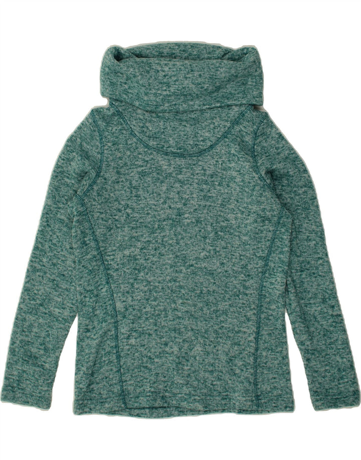 MOUNTAIN WAREHOUSE Womens Roll Neck Jumper Sweater UK 10 Small Green Vintage Mountain Warehouse and Second-Hand Mountain Warehouse from Messina Hembry 