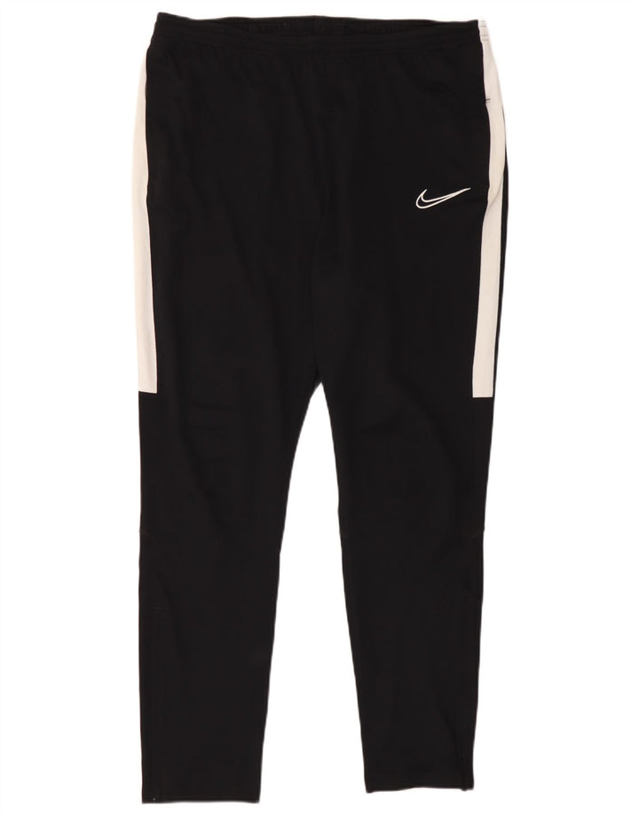 Nike Mens Dri Fit Tracksuit Trousers XL  Black Colourblock Polyester