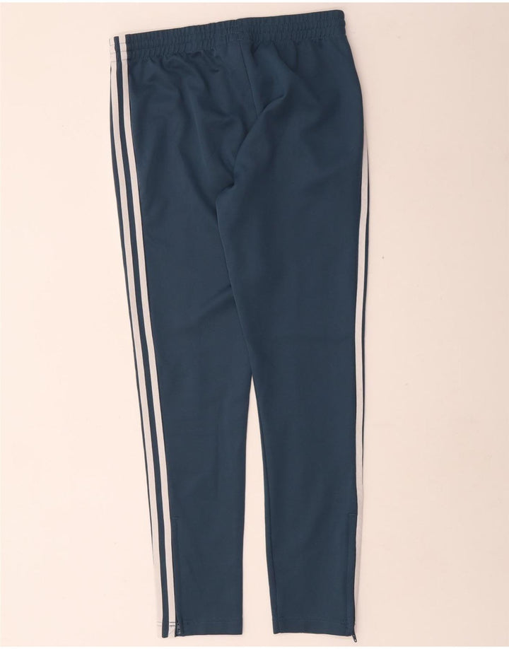 Adidas Damen Trainingshose UK 10 Small Blau Polyester
