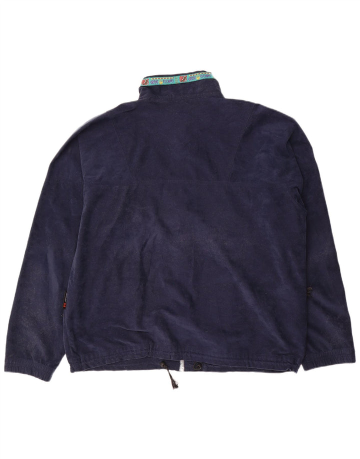 GREAT ESCAPES Herren Fleecejacke UK 42 XL Marineblau Polyester