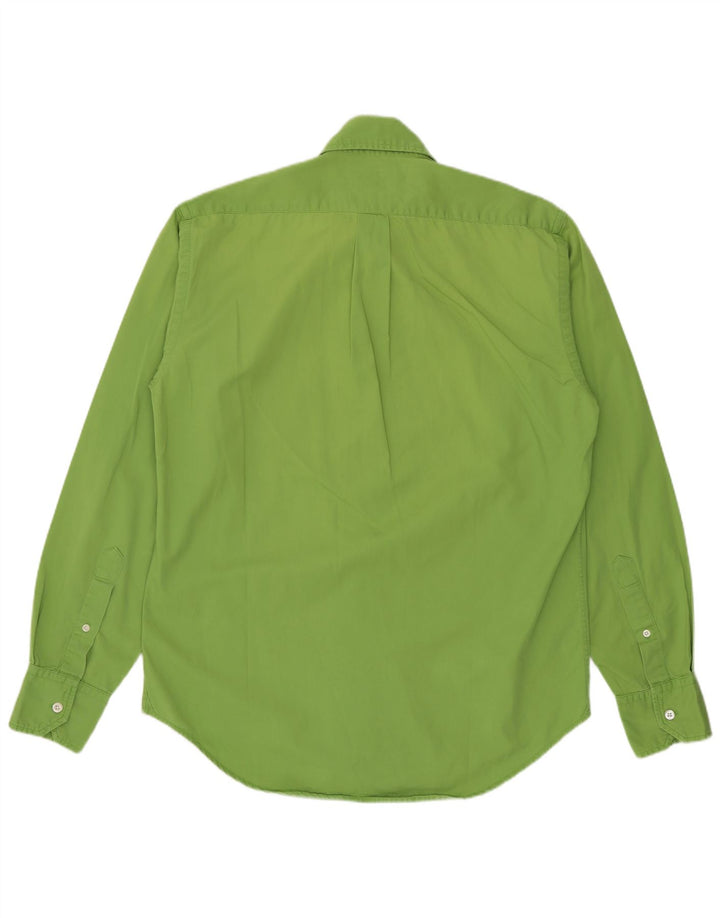 Boggi Mens Shirt Small Green Cotton