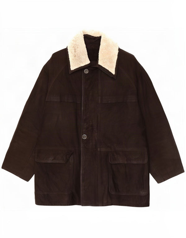 Lavorazione Artigiana Veste en Cuir Homme IT 48 Marron Moyen