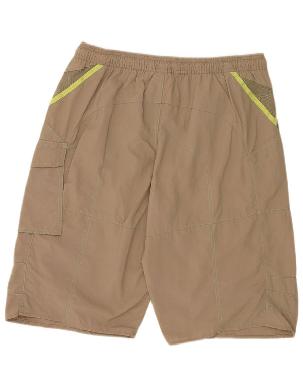 Adidas Mens Graphic Swimming Shorts Large Khaki Nylon