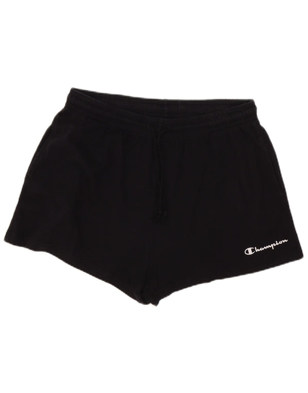 Champion Womens Sport Shorts UK 18 XL Black Cotton