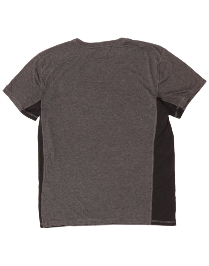 Carhartt Herre Relaxed Fit T-Shirt Top Medium Grey Colourblock Polyester