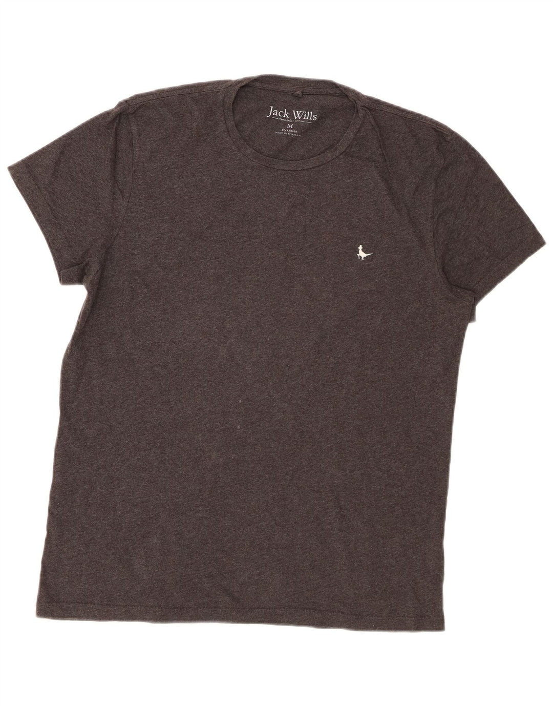Jack Wills Mens T-Shirt Top Medium Grey Cotton