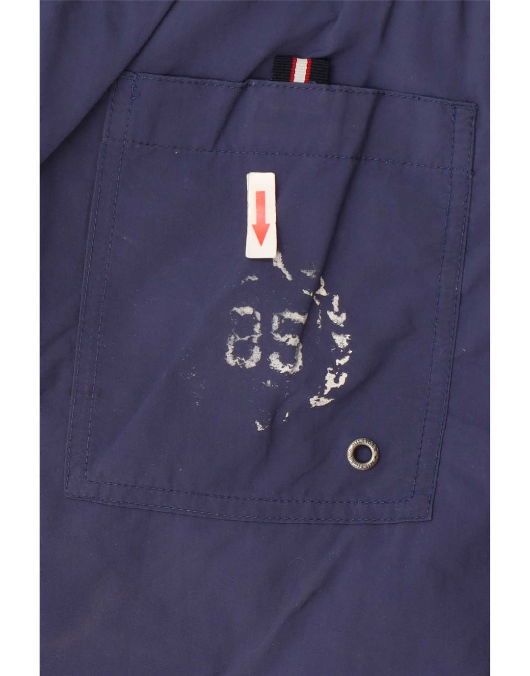 Tommy Hilfiger Mens Graphic Cargo Swimming Shorts Medium Navy Blue