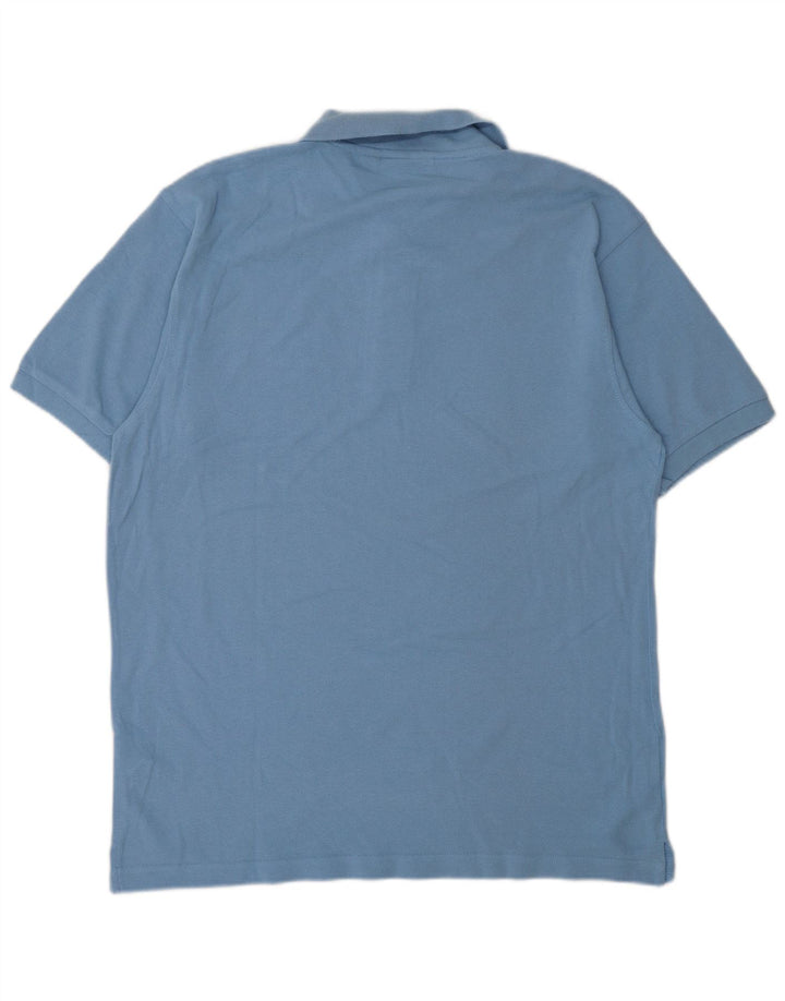 LOTTO Mens Polo Shirt Large Blue Cotton