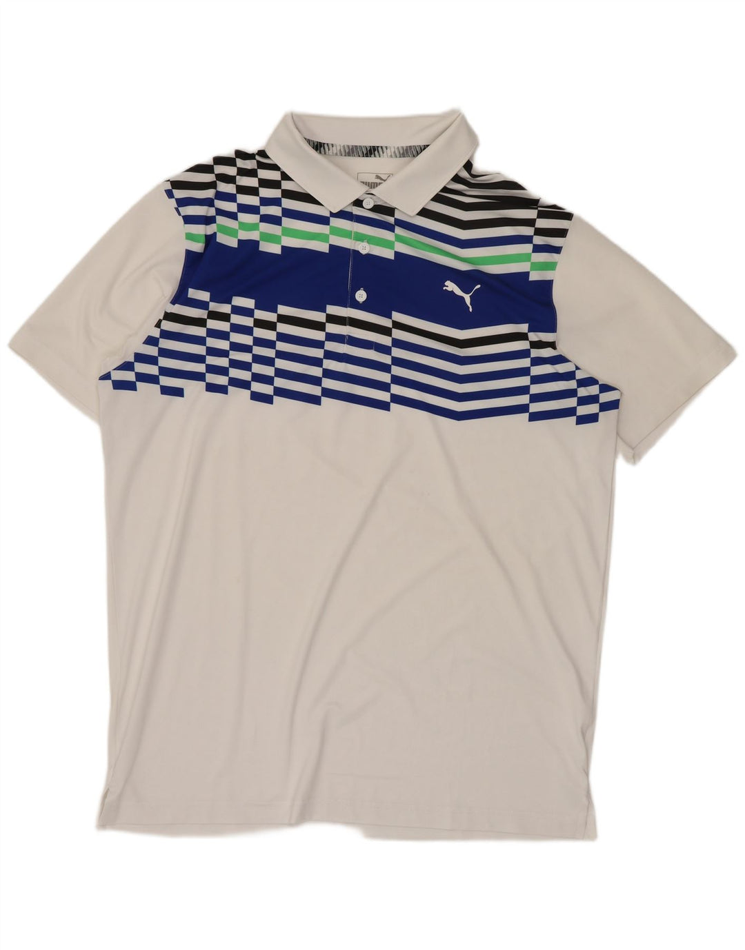 Puma herre poloshirt Medium White Colourblock