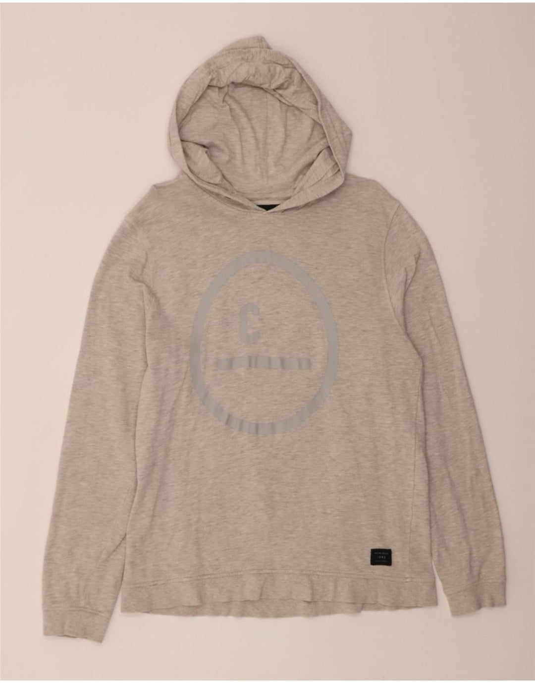 JACK & JONES Mens Hoodie Jumper XL Grey Cotton Vintage Jack & Jones and Second-Hand Jack & Jones from Messina Hembry 