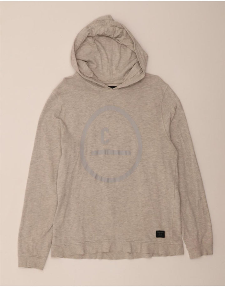 JACK & JONES Mens Hoodie Jumper XL Grey Cotton Vintage Jack & Jones and Second-Hand Jack & Jones from Messina Hembry 