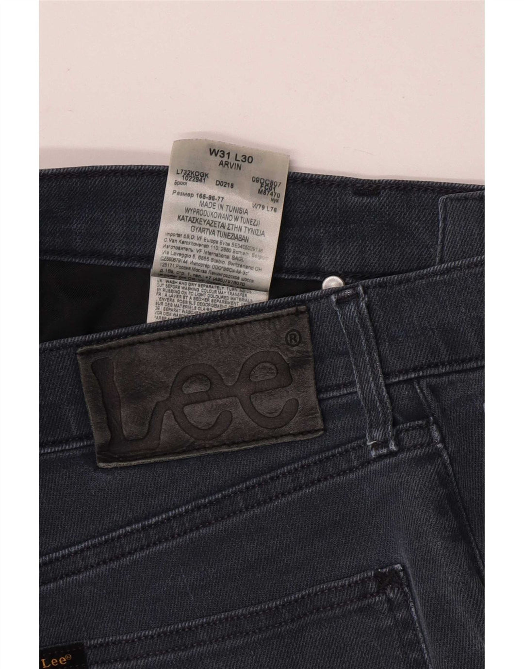 Lee Womens Tapered Slim Jeans W31 L30 Blue Cotton