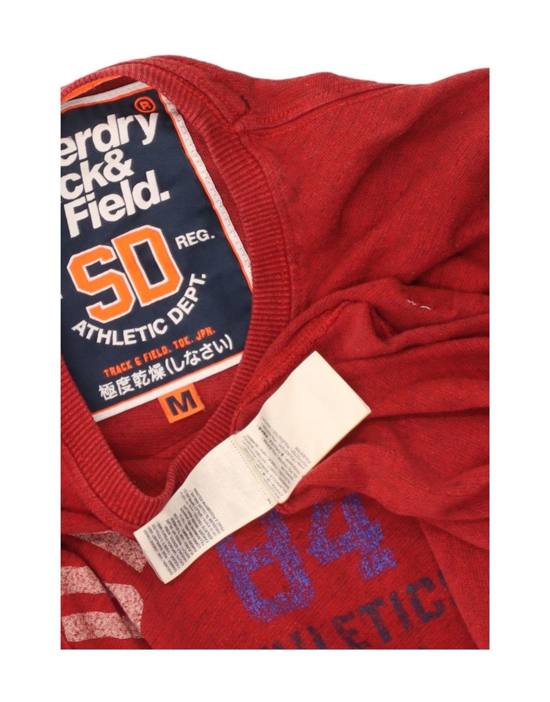 Superdry Mens Graphic T-Shirt Top Medium Red Cotton