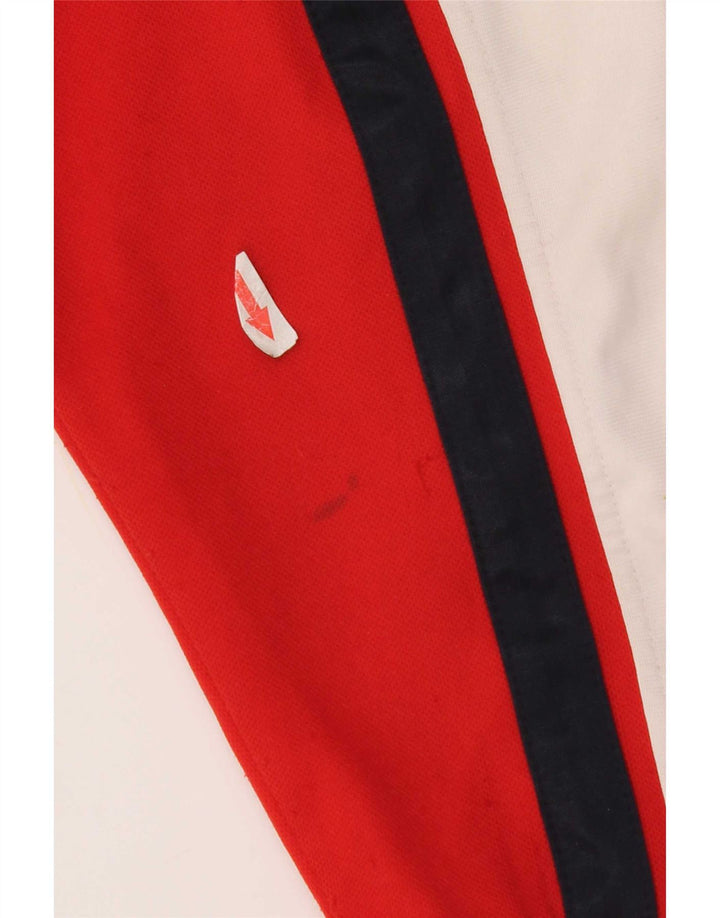Lotto Womens Tracksuit Top Jacket UK 16 Large Red Colourblock