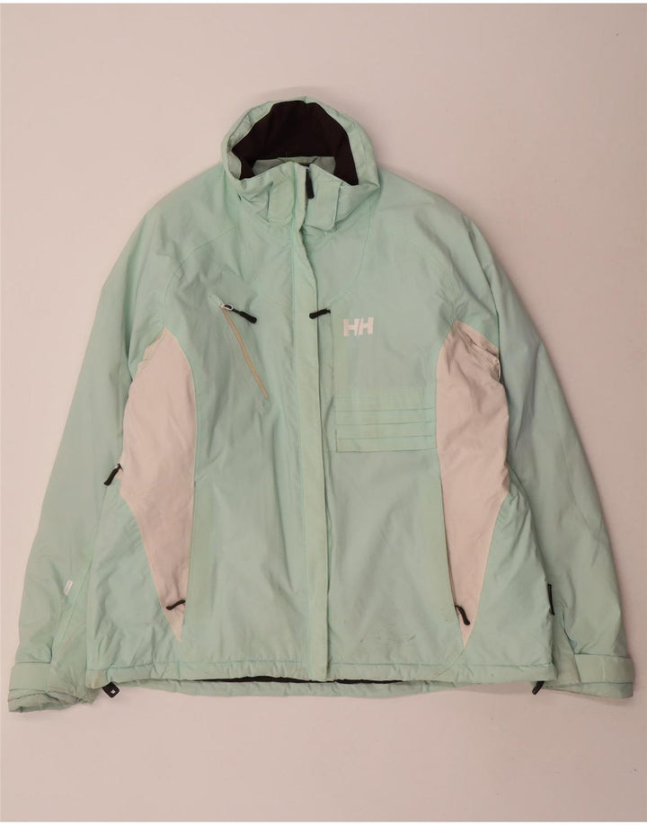 Helly Hansen Damen Skijacke UK 20 2XL Türkis Colourblock Polyamid
