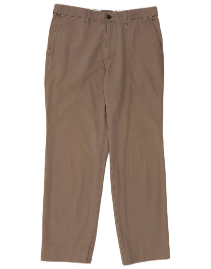 Pantaloni chino regolari da donna Marks & Spencer W34 L29 cotone grigio