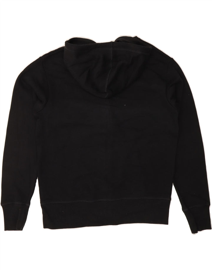 REEBOK Mens Zip Hoodie Sweater Small Black Cotton Vintage Reebok and Second-Hand Reebok from Messina Hembry 