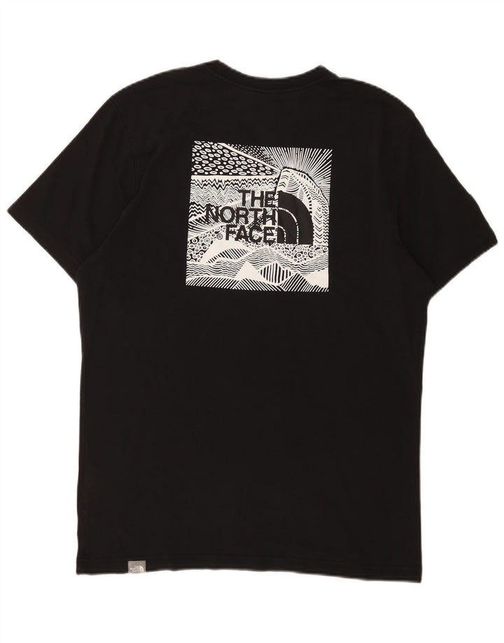 The North Face Mens Graphic T-Shirt Top Medium Black Cotton