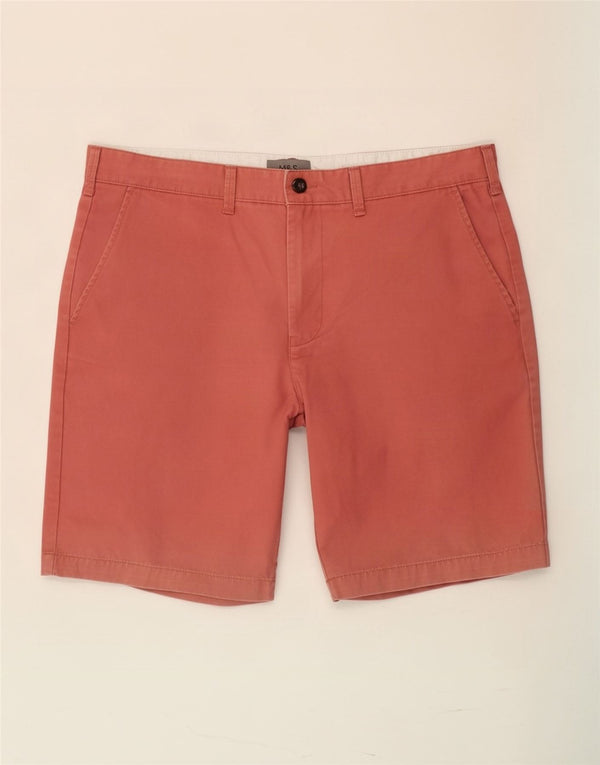 Marks & Spencer Ανδρικό σορτς Chino μεγάλο W36 Ροζ βαμβακερό