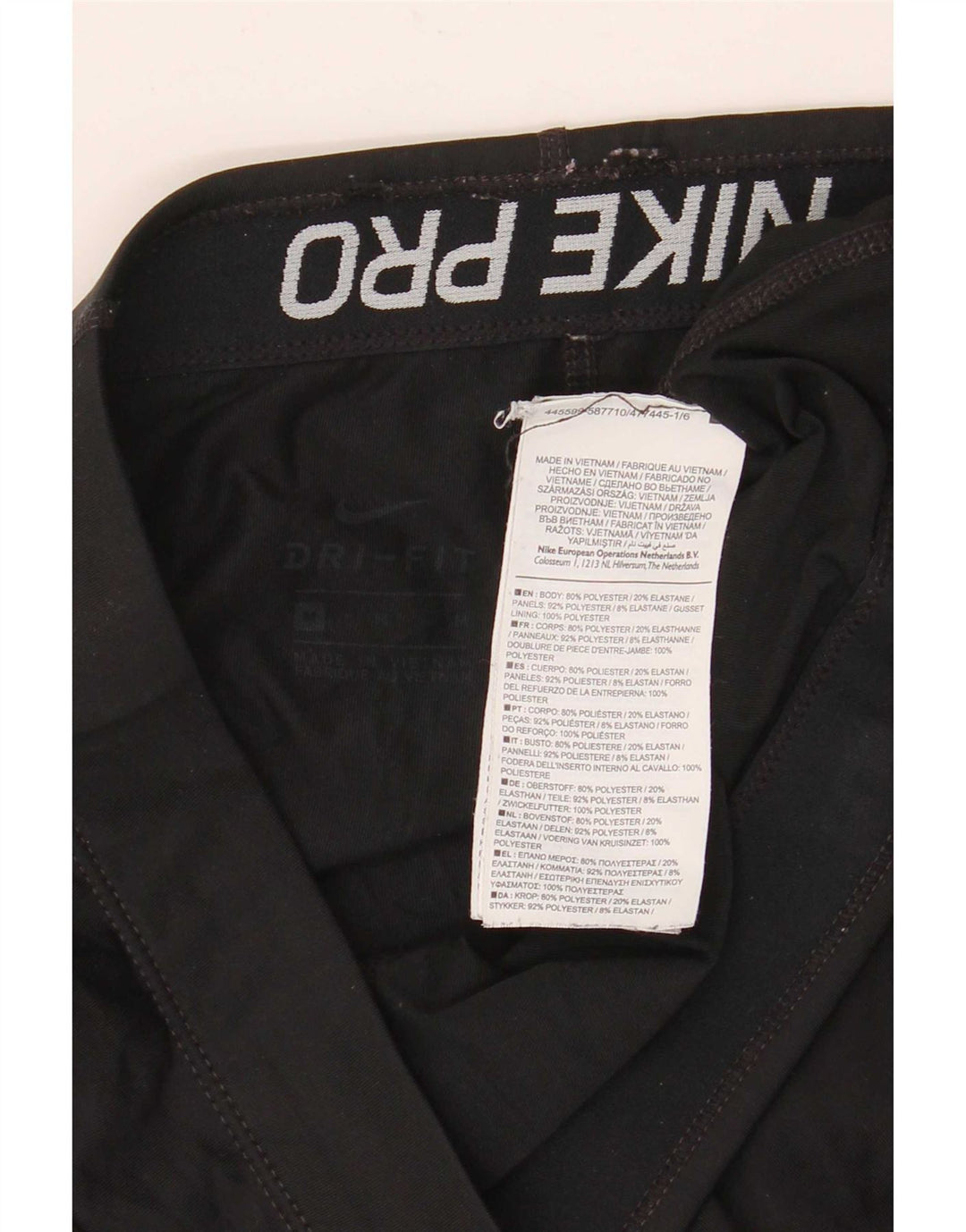 Nike Womens Slim Fit Leggings UK 14 Medium Black Polyester Sports