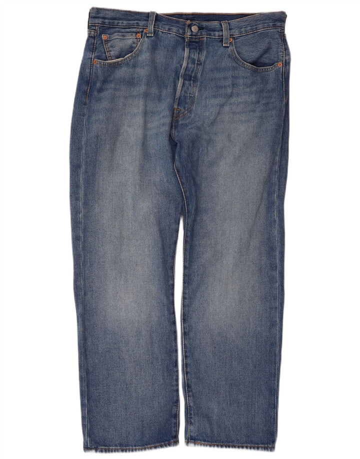 Levi's Mens 501 Straight Jeans W36 L27 Blue Cotton