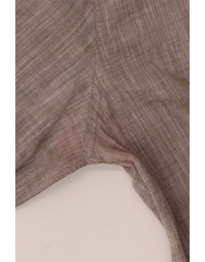 Lotto Mens Shirt Size 41/42 Large Grey Flecked Cotton