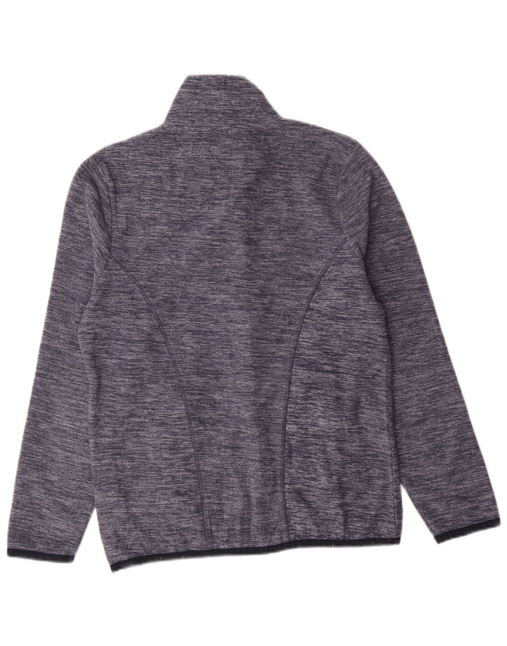 Lotto Womens Fleece Jacket UK 14 Medium Navy Blue Flecked