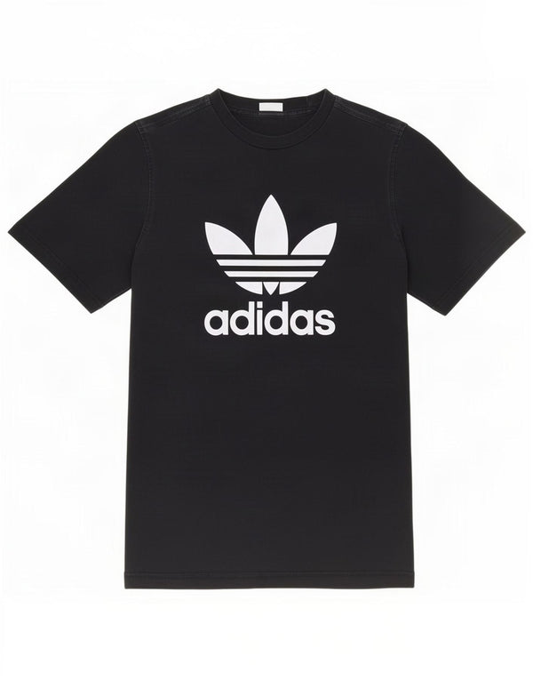 Adidas Herren Grafik T-Shirt Top Medium Schwarz Baumwolle