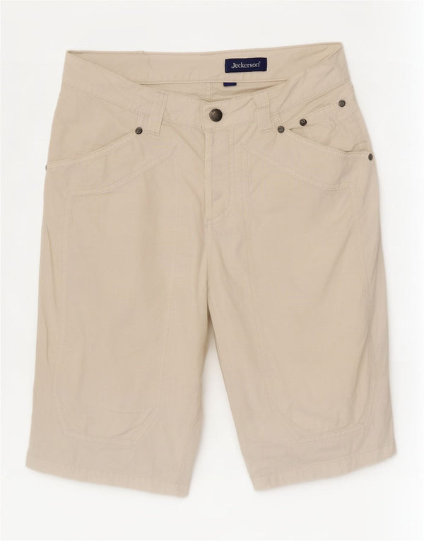 Jeckerson Womens Casual Shorts W30 Medium White Cotton