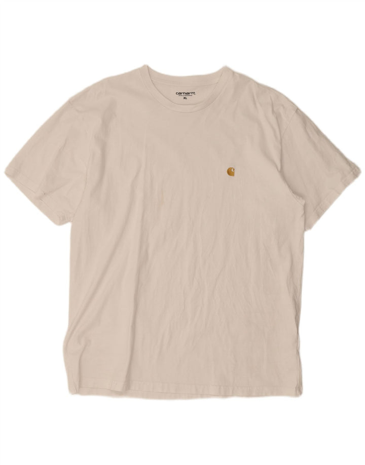 T-shirt da uomo Carhartt Top XL in cotone bianco