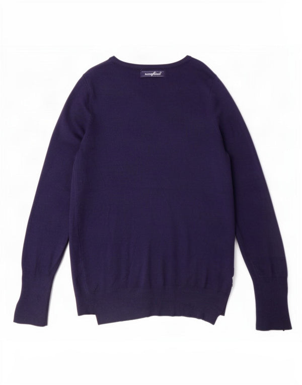 Zara Womens Cardigan Sweater UK 14 Large Navy Blue