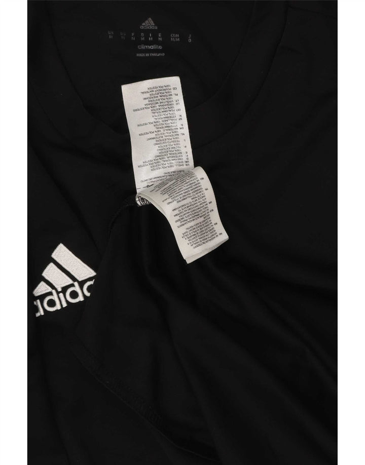 Adidas Mens Climalite T-Shirt Top Medium Black Polyester