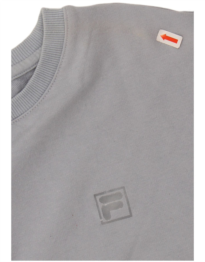 FILA Mens Sweatshirt Jumper XL Blue Cotton