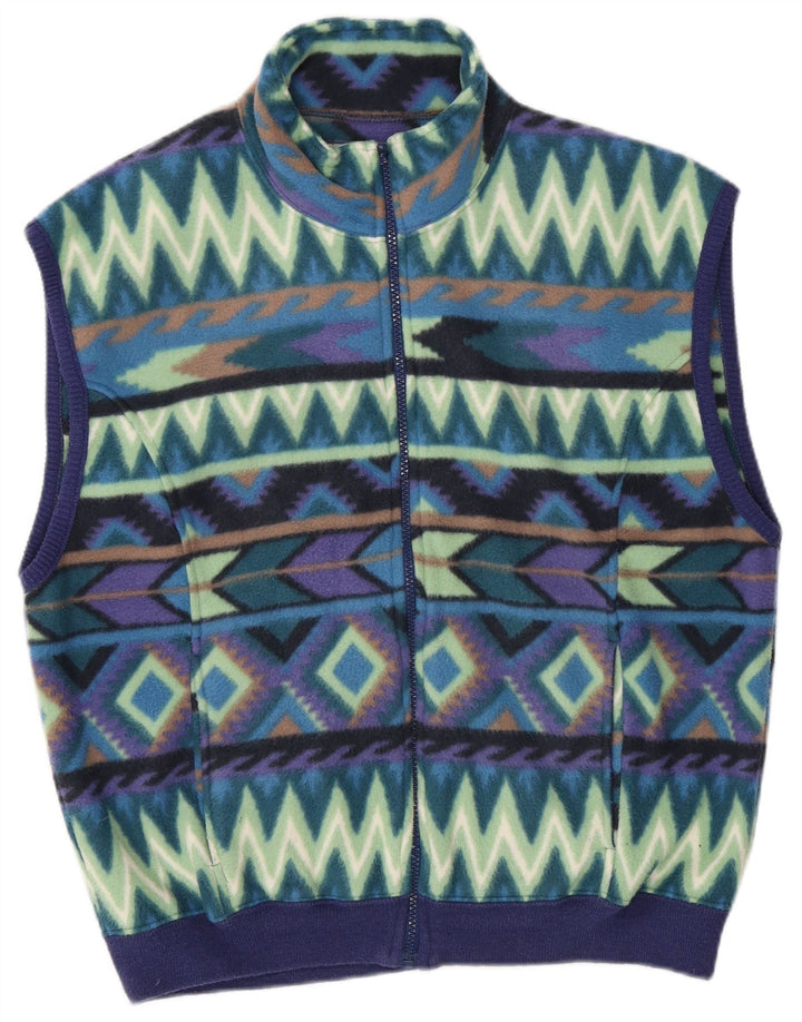 Sevres Mens Fleece Gilet Μικρός Πολύχρωμος Γεωμετρικός Πολυεστέρας