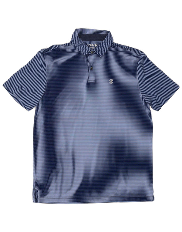 Polo Izod Hombre Poliéster Rayas Azul Medio