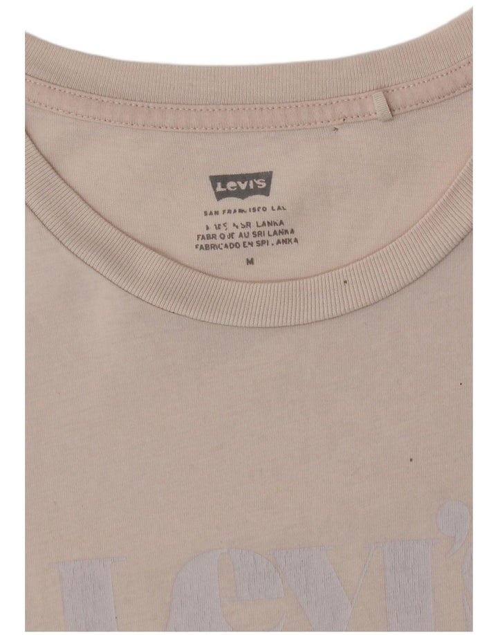 Levi's Womens T-Shirt Top UK 12 Medium Pink