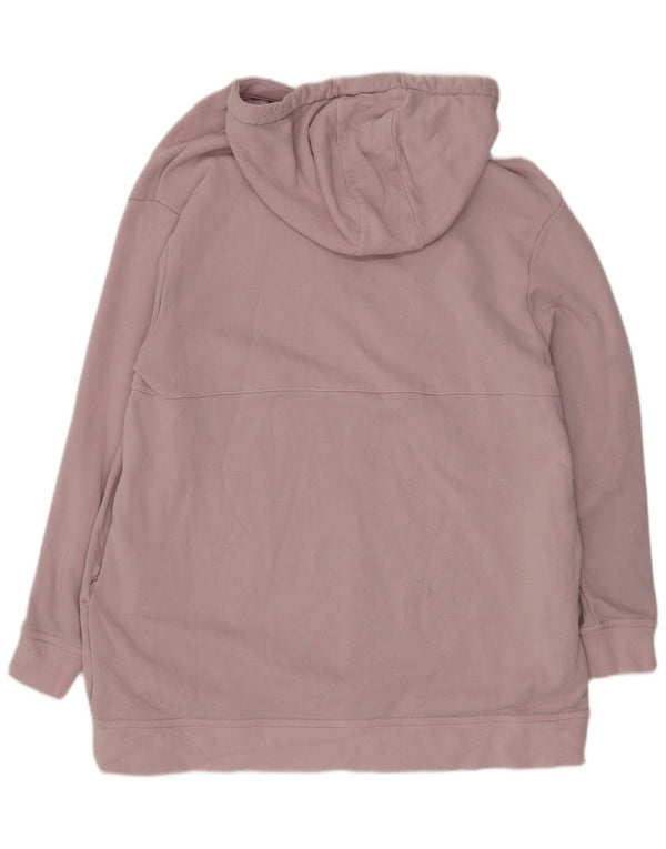 Nike grafisk hættetrøjekjole til kvinder UK 14 Medium Pink Bomuld