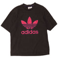 T-shirt grafica da uomo Adidas Top in cotone nero medio